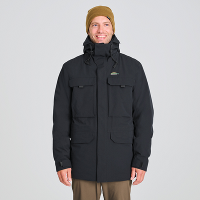 Parka d'hiver Explorateur de couleur noir pour homme