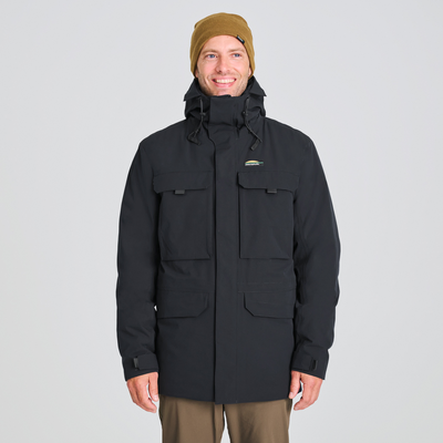 Parka d'hiver Explorateur de couleur noir pour homme