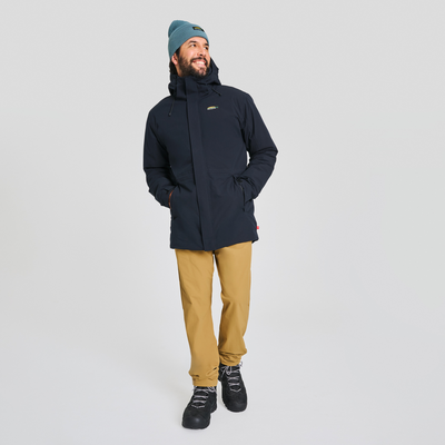 Parka d'hiver noir pour homme