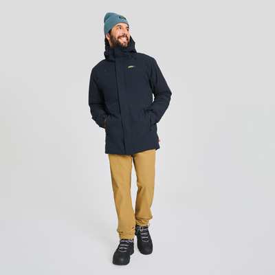 Parka d'hiver noir pour homme