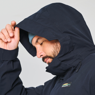 Parka d'hiver noir pour homme