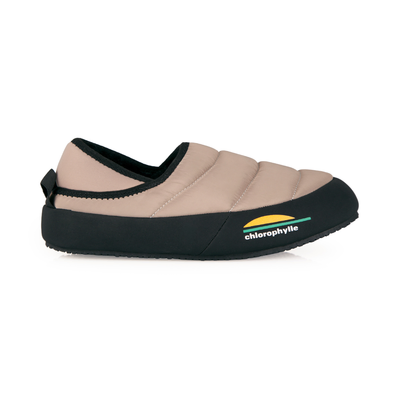 pantoufles mules unisexes de couleur beige