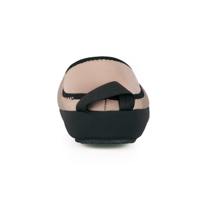 pantoufles mules unisexes de couleur beige