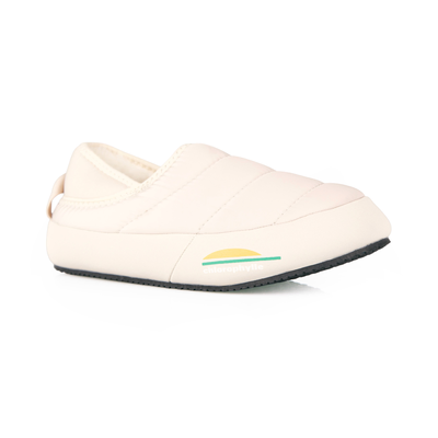 pantoufles mules unisexes de couleur beige