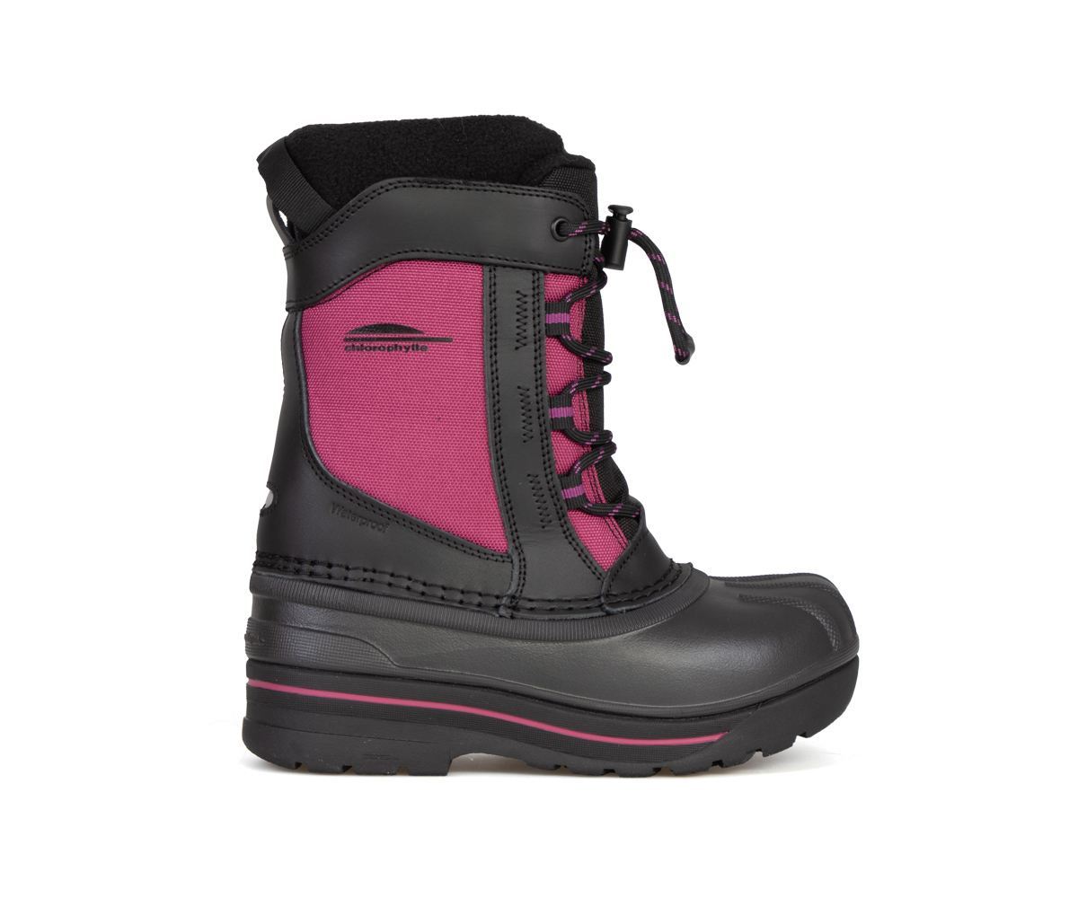 Bottes d'hiver Chlorophylle pour fille de couleur rose