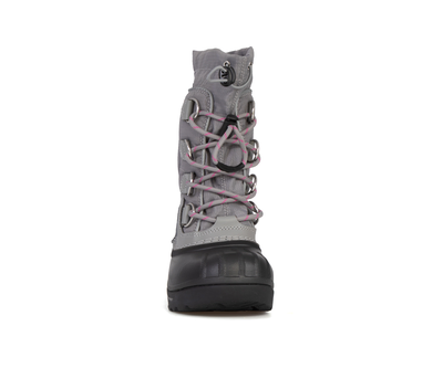 Bottes d'hiver Chlorophylle pour enfant de couleur grise et rose