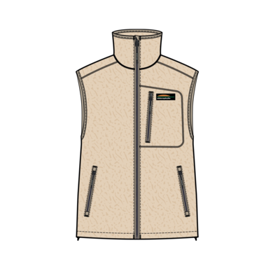 Kili - Sleeveless Sherpa fleece vest - women
