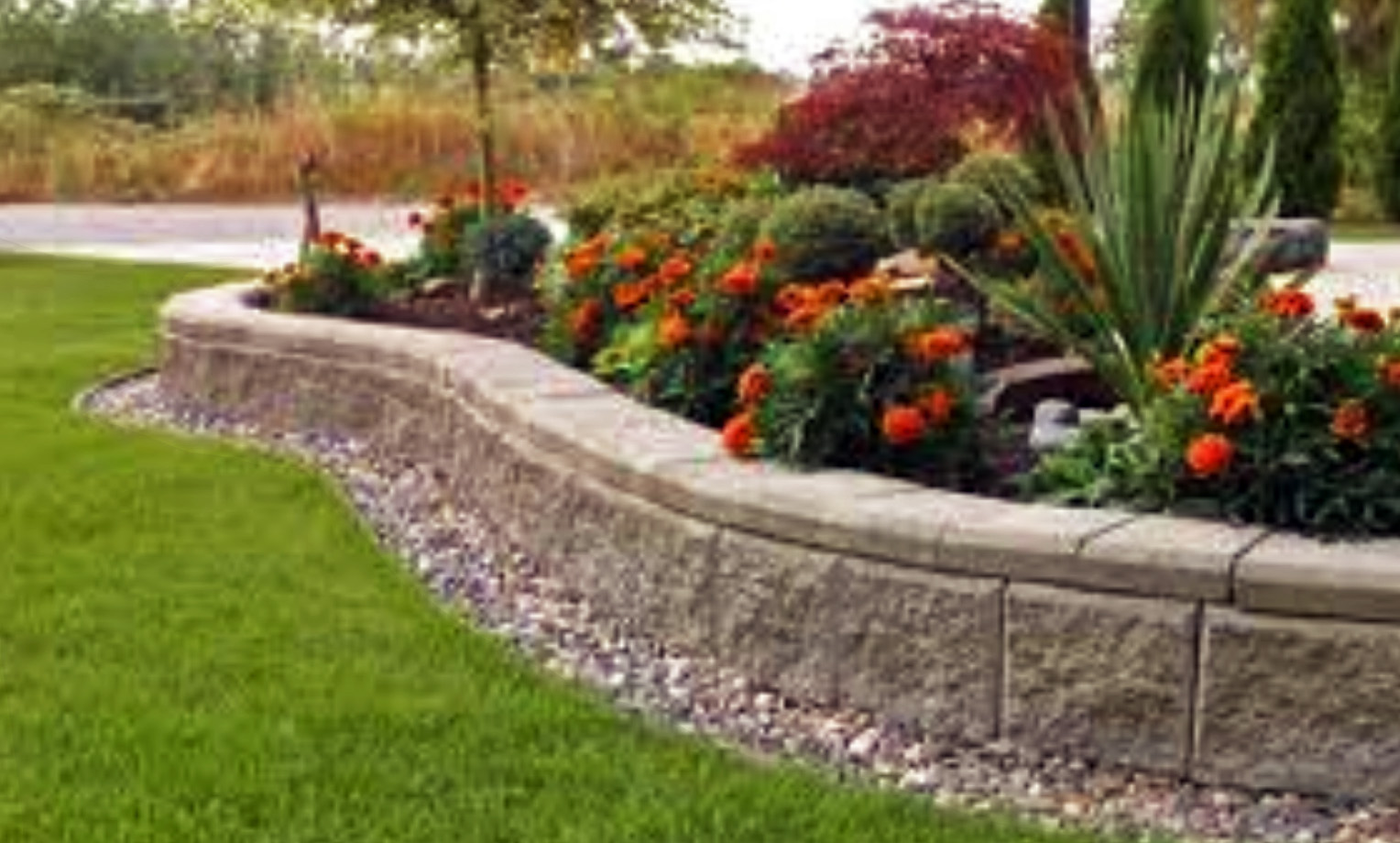 aesthetic retaining wall