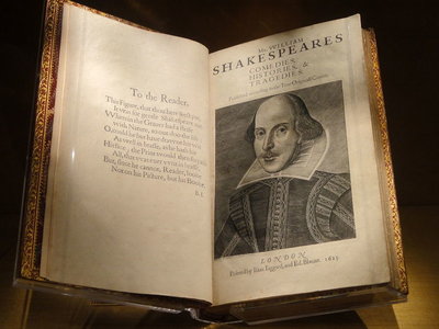 Book of Shakespeare in Folger Library