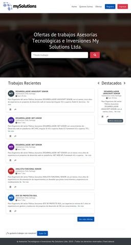 Asesorías Tecnológicas e Inversiones My Solutions Ltda.