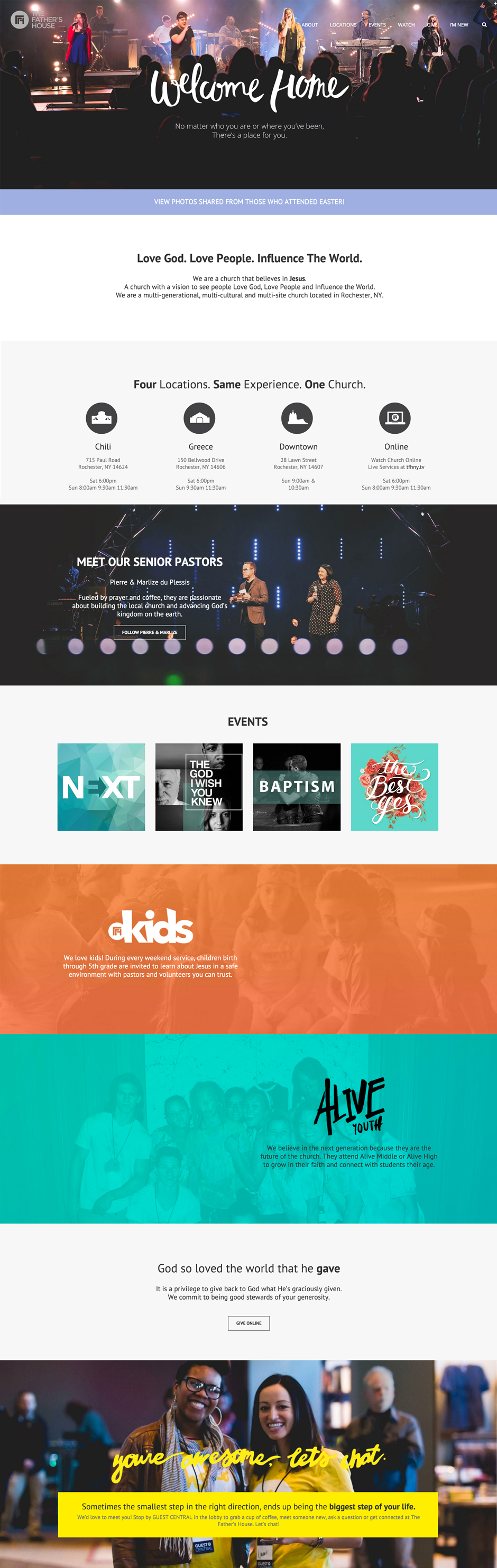 church website design