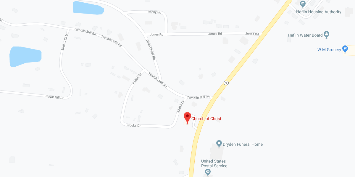 Heflin church of Christ Heflin church of Christ, Heflin, AL