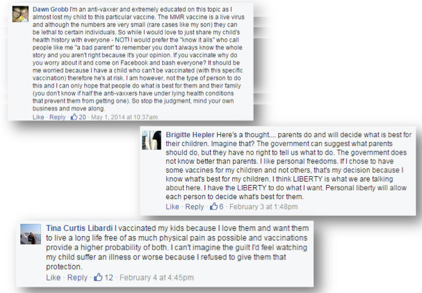 Facebook Vaccine Posts