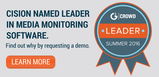 Cision Named Media Monitoring Leader