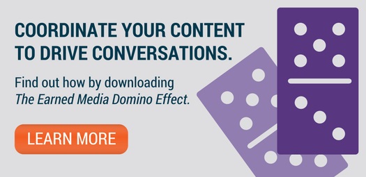 earned media domino effect CTA