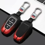 Citroen C5 Aircross Uyumlu Anahtarlık Kırmızı Siyah
