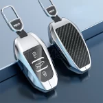 Citroen C5 Aircross Uyumlu Anahtarlık Çelik Gümüş Karbon