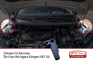 Citroen C5 Aircross Ön Cam Alt Izgara Süngeri SET 2li - Görsel 2