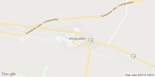 Vista del mapa de Ahuacatlan