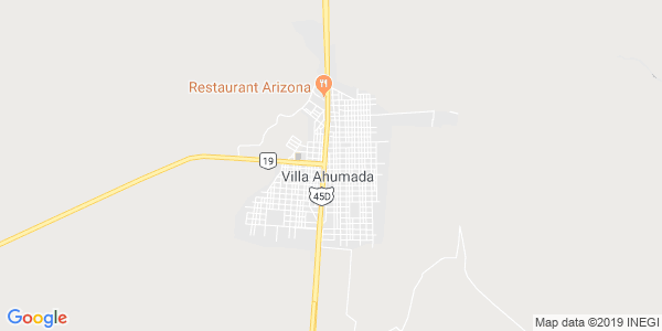 Vista del mapa de Ahumada