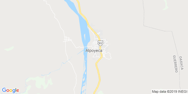 Vista del mapa de Alpoyeca