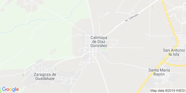 Vista del mapa de Calimaya