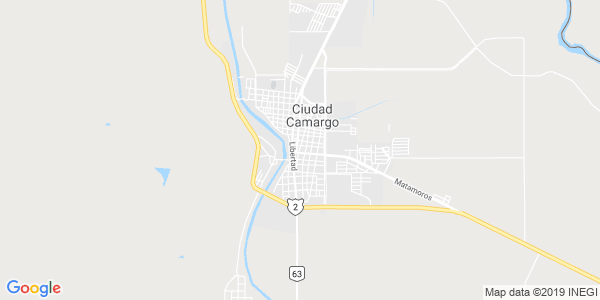 Vista del mapa de Camargo