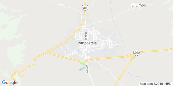 Vista del mapa de Compostela