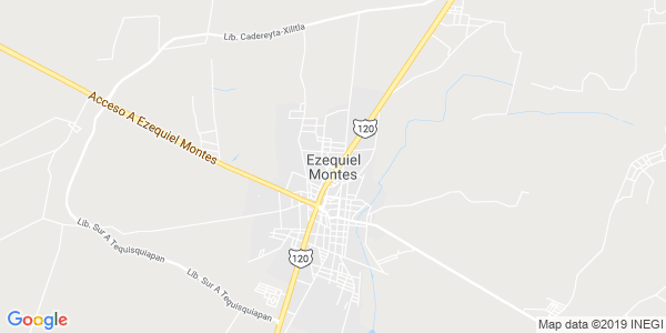 Vista del mapa de Ezequiel Montes