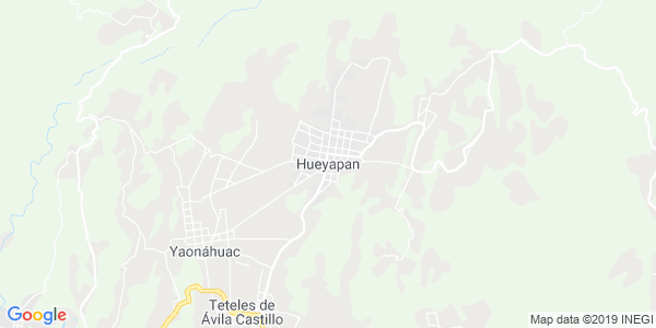Vista del mapa de Hueyapan