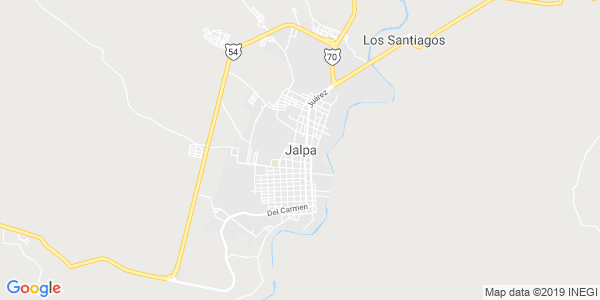 Vista del mapa de Jalpa