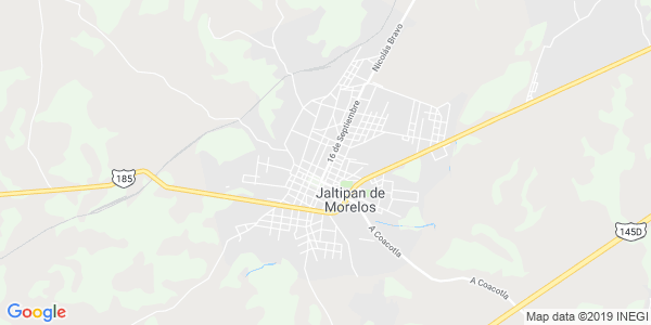 Vista del mapa de Jaltipan