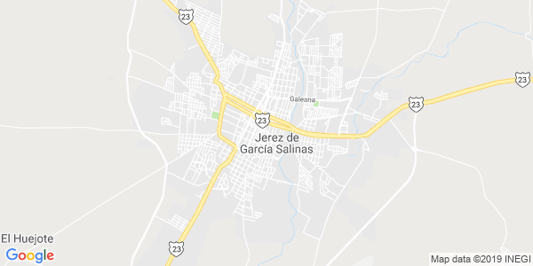 Vista del mapa de Jerez