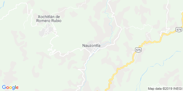Vista del mapa de Nauzontla