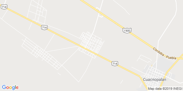 Vista del mapa de Palmar De Bravo