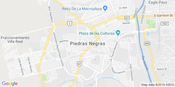 Vista del mapa de Piedras Negras
