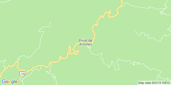 Vista del mapa de Pinal De Amoles