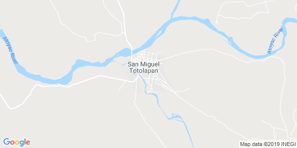 Vista del mapa de San Miguel Totolapan