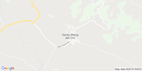 Vista del mapa de Santa Maria Del Oro
