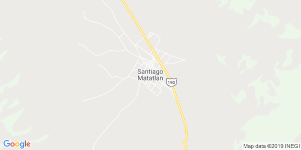 Vista del mapa de Santiago Matatlan