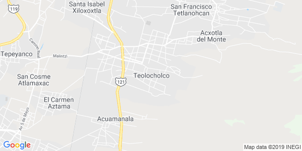 Vista del mapa de Teolocholco