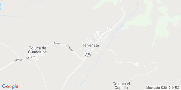 Vista del mapa de Terrenate