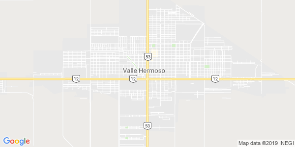 Vista del mapa de Valle Hermoso