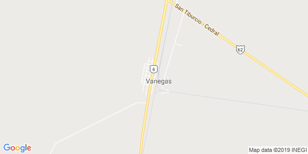 Vista del mapa de Vanegas