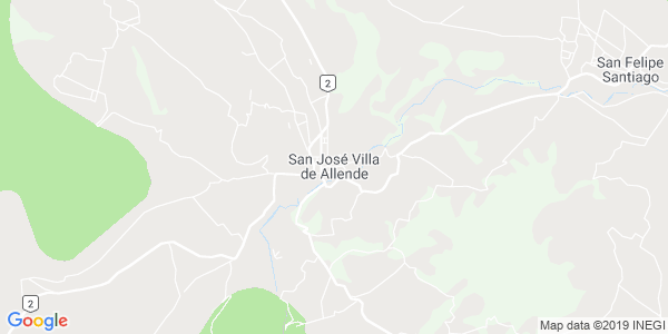 Vista del mapa de Villa De Allende