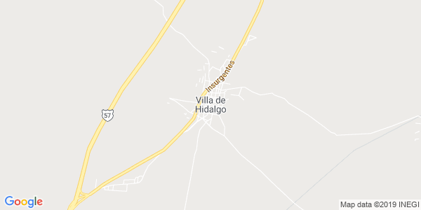 Vista del mapa de Villa Hidalgo