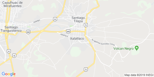 Vista del mapa de Xalatlaco