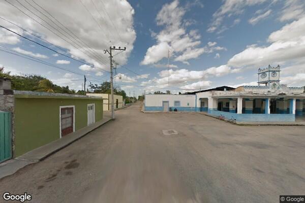 Mapa detallado de Dzoncauich, Yucatan