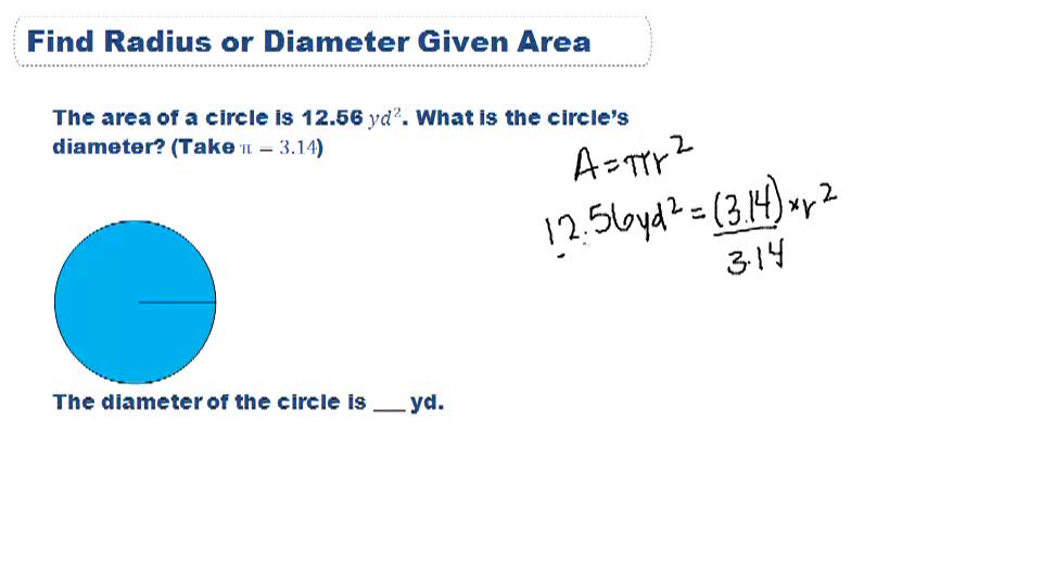 Area of a Circle Example 3 ( Video ) Geometry CK12 Foundation