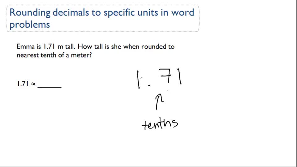 Round Decimals with Place Value ( Video ) | Arithmetic | CK-12 Foundation
